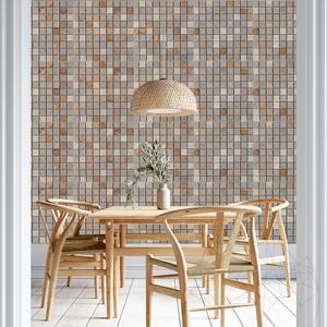 Mozaika Mix Travertine Peach / Limestone Astoria / Marble Cream Royal Periat, 3 x 3 cm