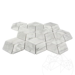 Mozaika z polerowanego marmuru w stylu New York Cube Design