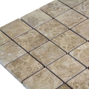 Mozaic Marmura Light Emperador Polisata, 4,8 x 4,8 cm