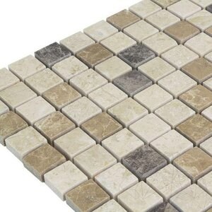 Mozaic Marmura Mix Marmur Polisata, 2.3 x 2.3 cm