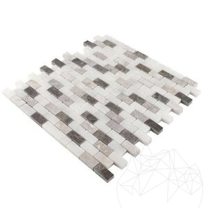 Mozaic Marmura Mix Polisata, 3,2 x 1,5 cm (Emperador/Tundra/Mugla)