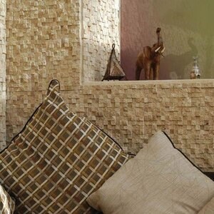 Mozaic Travertin Classic 3D Scapitat, 2,5 x 2,5 cm