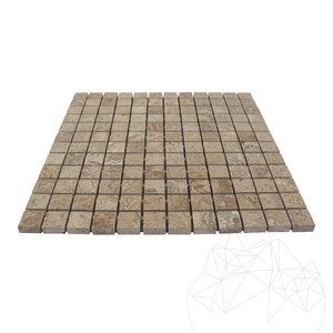 Mozaic Travertin Latte Polisat, 2,3 x 2,3 cm