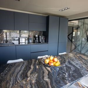 Marble Slab Picasso Black Polished, 2 cm