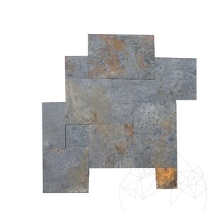 Zestaw wzorów francuskich Slate Multicoloured Noisette Natur, 2 cm