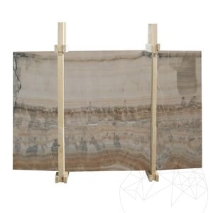 Onyx Vein Cut Polished Slab, 2 cm