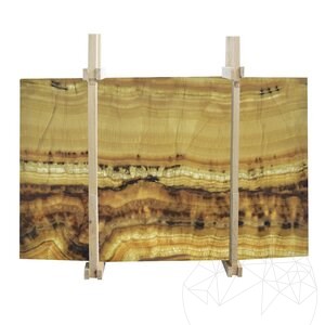 Onyx Vein Cut Polished Slab, 2 cm