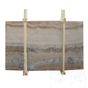 Onyx Vein Cut Polished Slab, 2 cm