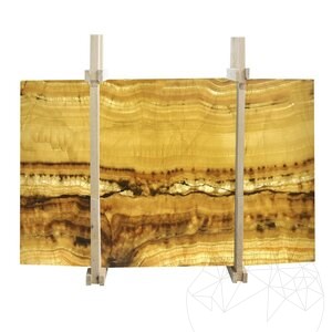 Onyx Vein Cut Polished Slab, 2 cm