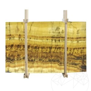 Onyx Vein Cut Polished Slab, 2 cm
