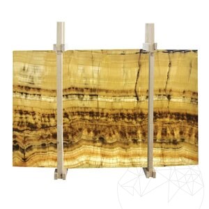 Onyx Vein Cut Polished Slab, 2 cm