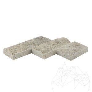 Trawertyn Silver Scapitat, 7,5 cm x LL x 2,2 cm