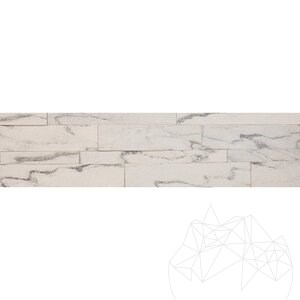 Elastyczny panel marmurowy SKIN Express - biały perłowy, 60x15 cm, samoprzylepny 3M do kafelkowania wnętrz, mebli, ścian