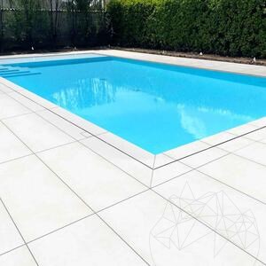 Kamień spiekany L'ALTRA PIETRA Porcea Aura White, 60 X 120 X 2 cm, R11 - Antypoślizgowy do użytku na zewnątrz