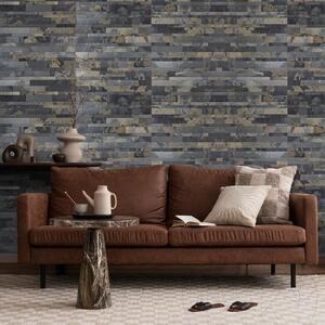 Elastyczny panel łupkowy 3D Express - Autumn Rustic, 60x15 cm, samoprzylepny 3M do okładzin wewnętrznych, mebli, ścian