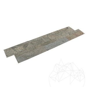 Elastyczny panel łupkowy Express SKIN - Jeera Green, 60x15 cm | Idealny do okładzin zewnętrznych/wewnętrznych