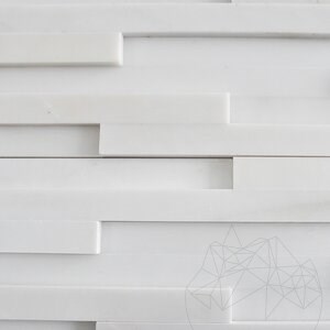 Panel Marmurowy Arctic White Polisat, 15 x 60 cm