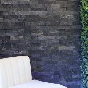 Panel Catania Black Marble 15 x 60cm