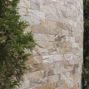 Łupek Rhodos Natur, 10 cm x LL | Kamień dekoracyjny - Płytki pionowe, zewnętrzne-wewnętrzne