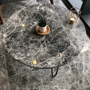Polerowany szary marmur Tundra 2 cm - Blaty, stopnie, glazury i elementy personalizowane