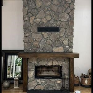 Exterior Stone Cladding Trawertyn Rock Face Brown