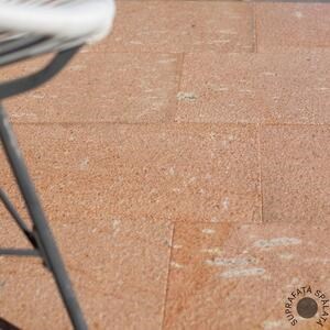 Andezit Red Italy (Porphyry) Buciardat, 60 x 30 x 3 cm