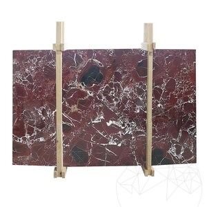 Red Levanto Polished Marble Slab, 2 cm