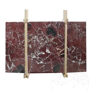 Red Levanto Polished Marble Slab, 2 cm