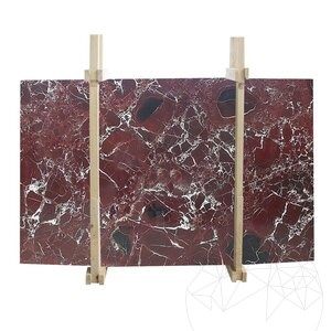 Red Levanto Polished Marble Slab, 2 cm