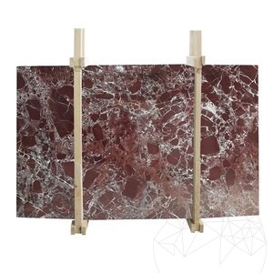 Red Levanto Polished Marble Slab, 2 cm
