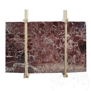 Red Levanto Polished Marble Slab, 2 cm