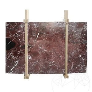 Red Levanto Polished Marble Slab, 2 cm