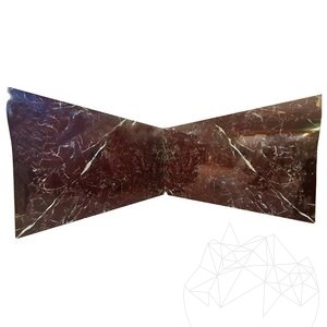 Red Levanto Polished Marble Slab, 2 cm