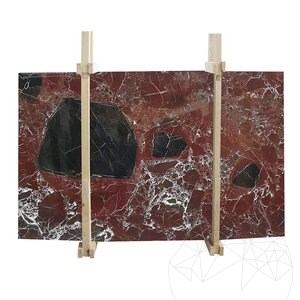 Red Levanto Polished Marble Slab, 2 cm