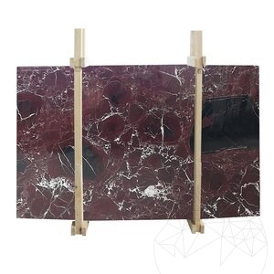 Red Levanto Polished Marble Slab, 2 cm