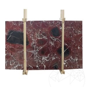 Red Levanto Polished Marble Slab, 2 cm