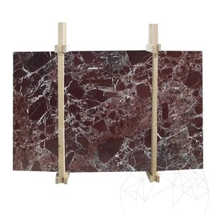Red Levanto Polished Marble Slab, 2 cm