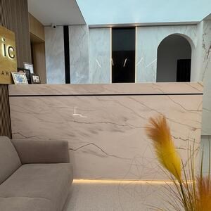 Red Veined Polished Marble Slab, 2 cm