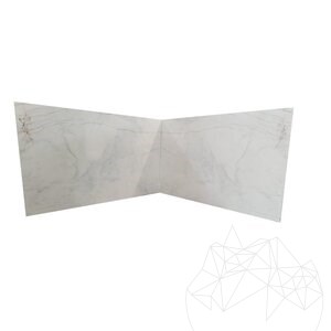 Red Veined Polished Marble Slab, 2 cm