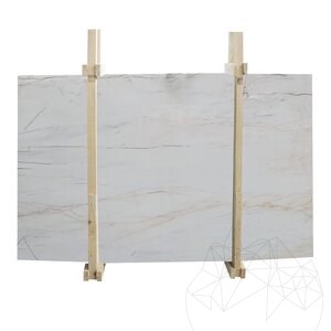 Red Veined Polished Marble Slab, 2 cm