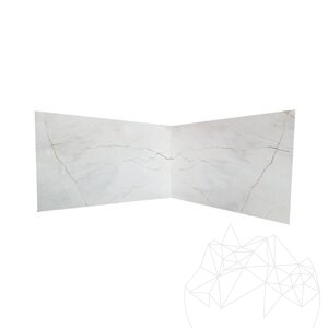 Red Veined Polished Marble Slab, 2 cm