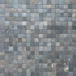 Slate Mosaic Flexible Slate SKIN Decor 2mm - Multicolor 4.8x4.8cm | Idealny do ścian, mebli, elewacji (płyta 30x30cm)