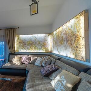 Półprzezroczysty elastyczny łupek SKIN 2 mm - Indyjska jesień, 240 x 90 cm | Oświetlenie otoczenia, wewnętrzne i zewnętrzne