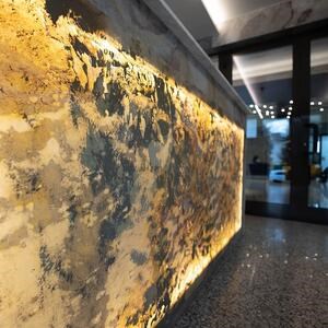 Półprzezroczysty elastyczny łupek SKIN 2 mm - Indyjska jesień, 240 x 90 cm | Oświetlenie otoczenia, wewnętrzne i zewnętrzne