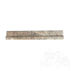 Srebrny trawertyn M17 Border 4.8 x 30.5 cm