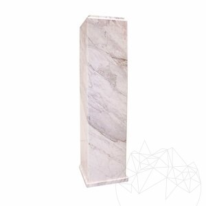 Cokół z marmuru Calacatta Lucina, 33 x 33 x 122 cm