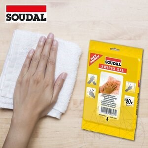 Soudal Swipex XXL | Chusteczki czyszczące (20 sztuk/opakowanie)