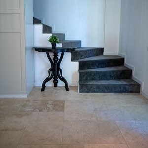 Trawertyn Classic Cross Cut Antiqued, 61 x 40,6 x 1,2 cm - Economy
