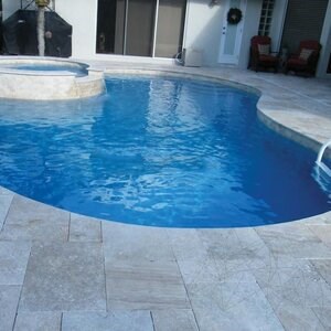 Zestaw Classic Cross Cut Brushed Travertine French Pattern Set, 3 cm