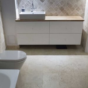 Trawertyn Classic Cross Cut Deska, 61 x 30,5 x 1,2 cm